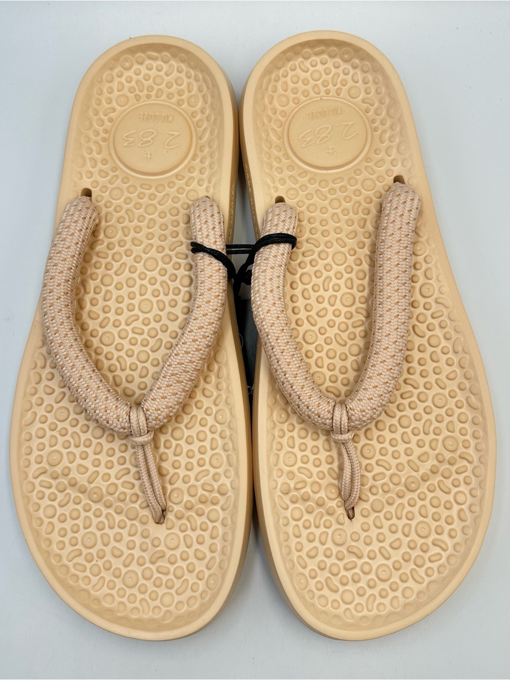 Allbirds Sugar Zeffer 2 Flip Flops Lux Beige "SweetFoam" Mens 11 Womens 13
